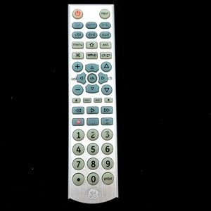 GE Universal Remote Control 33712 CL4 Silver 6-Device Streaming TV DVD CBL